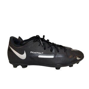 Nike Jr. Phantom GT2 Club MG/FG Youth Soccer Cleats Size 5Y Black/Metallic/Silve